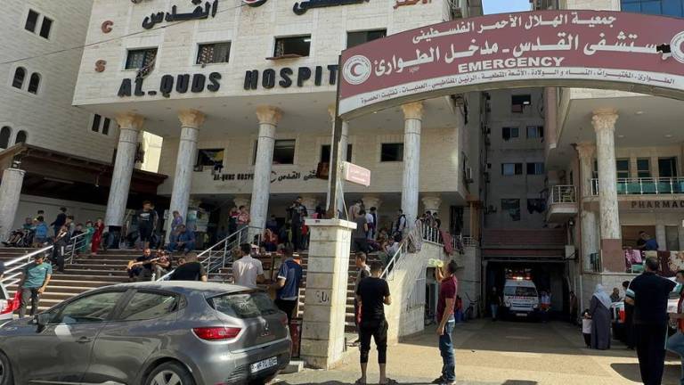 El hospital Al-Quds de Gaza sigue abierto.