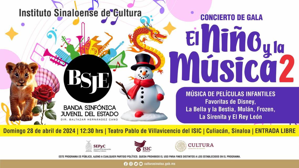 El concierto se llevará a cabo este domingo 28 de abril en el Teatro Pablo de Villavicencio.