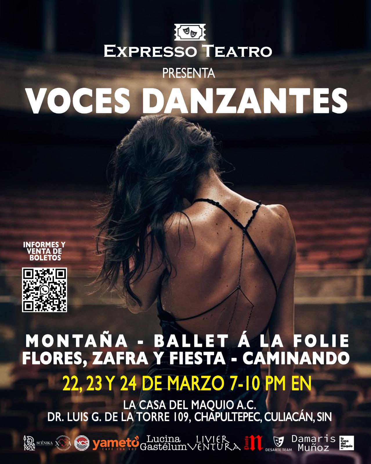$!Expresso Teatro regresa con Voces danzantes en la Casa del Maquío, en Culiacán