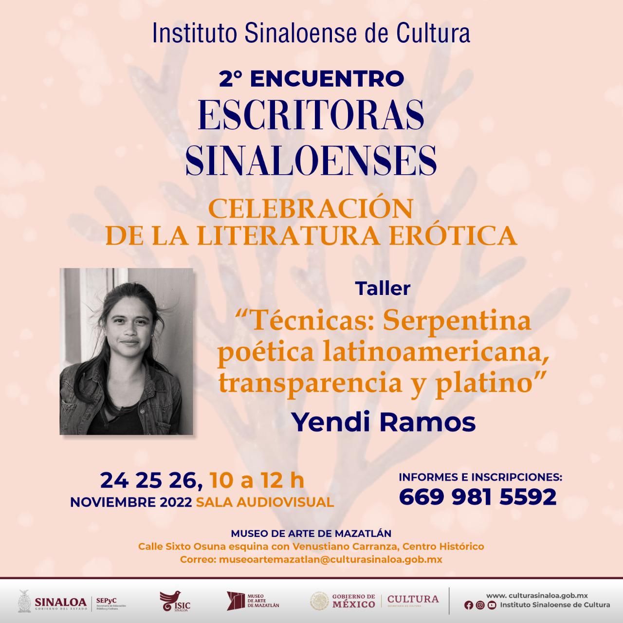 $!El taller Técnicas: Serperntina poética latinoamericana transparencia y platino.