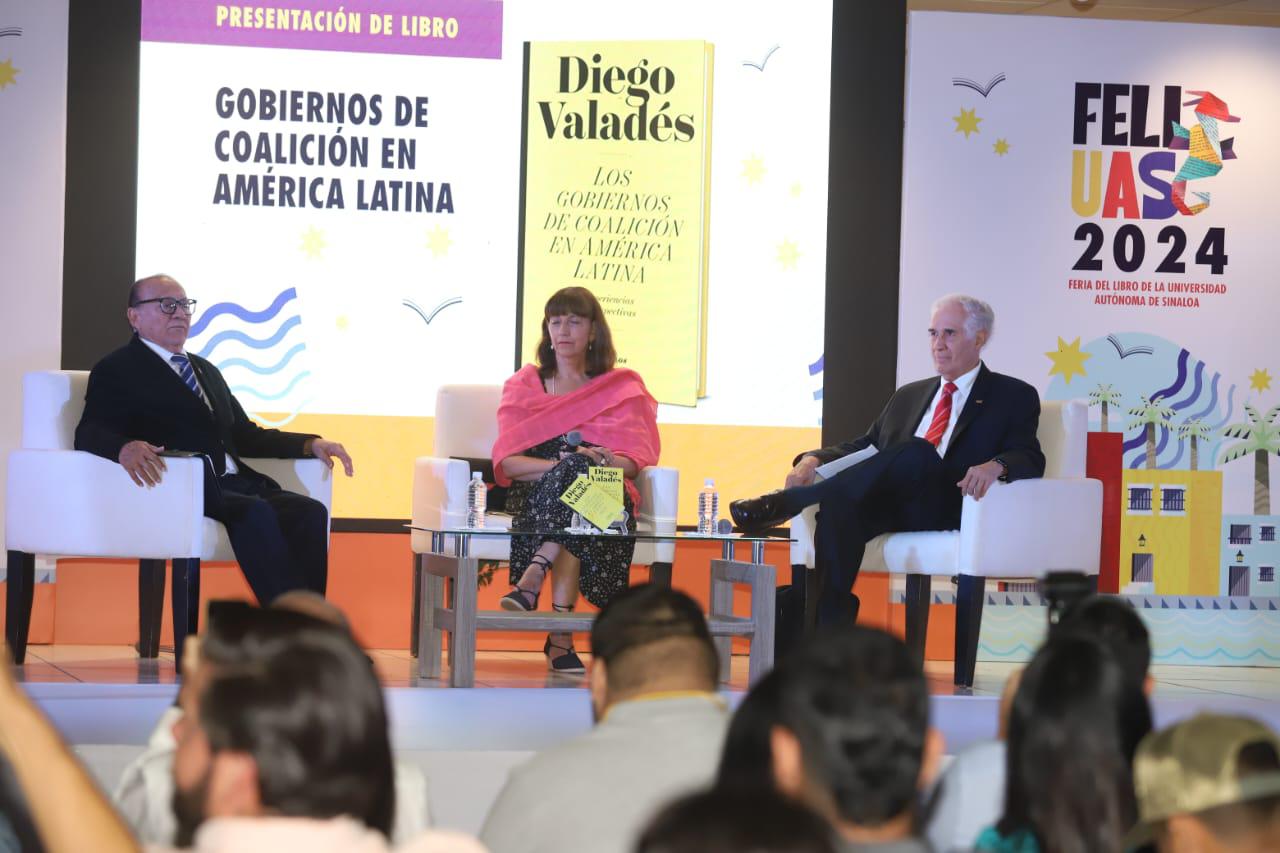 $!Analiza libro de Diego Valadés los Gobiernos de Coalición en América Latina, en la FeliUAS 2024