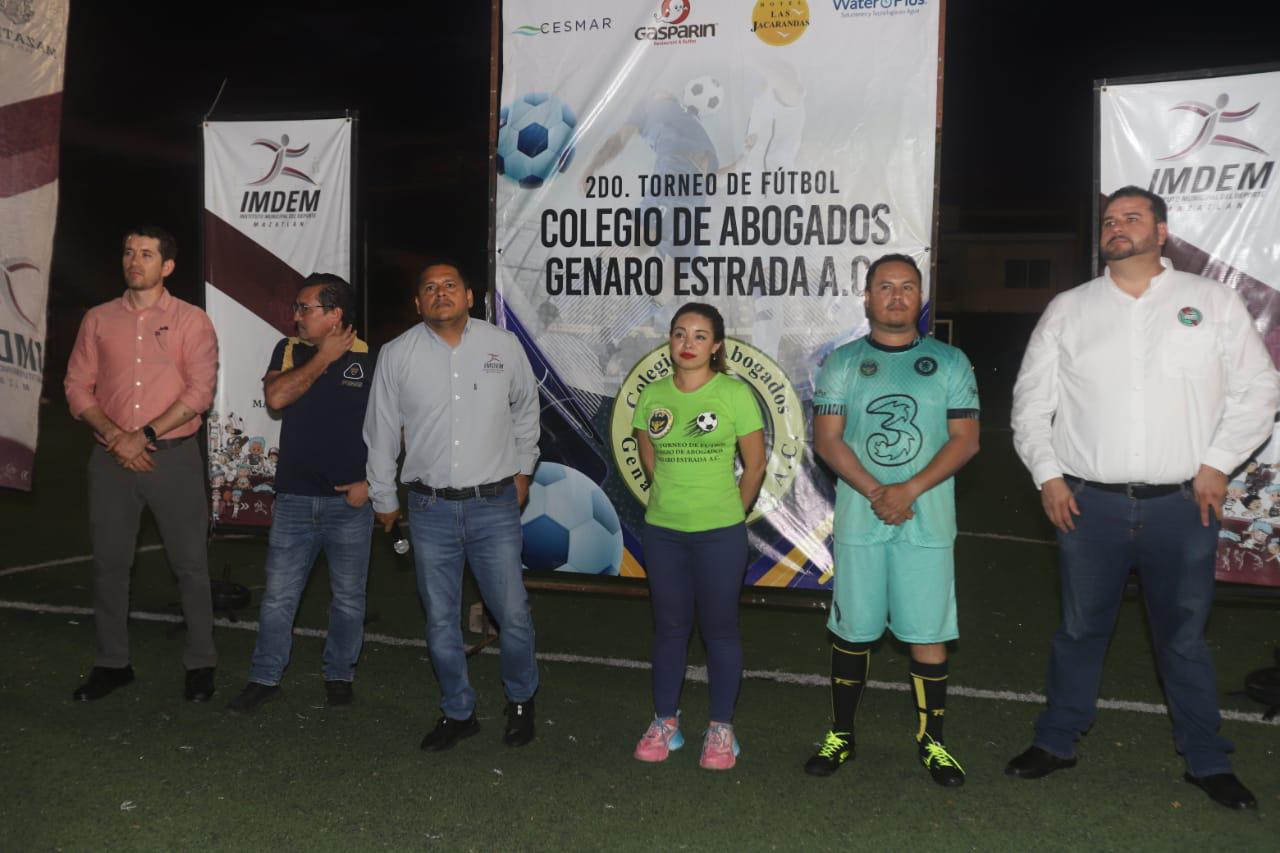 $!¡A toda ley! Inauguran Torneo de Futbol Colegio de Abogados Genaro Estrada