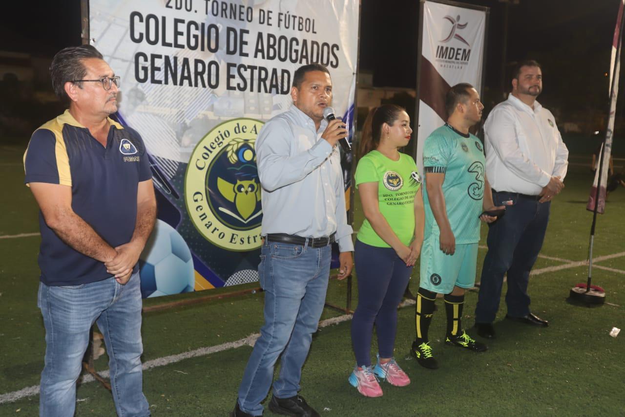 $!¡A toda ley! Inauguran Torneo de Futbol Colegio de Abogados Genaro Estrada