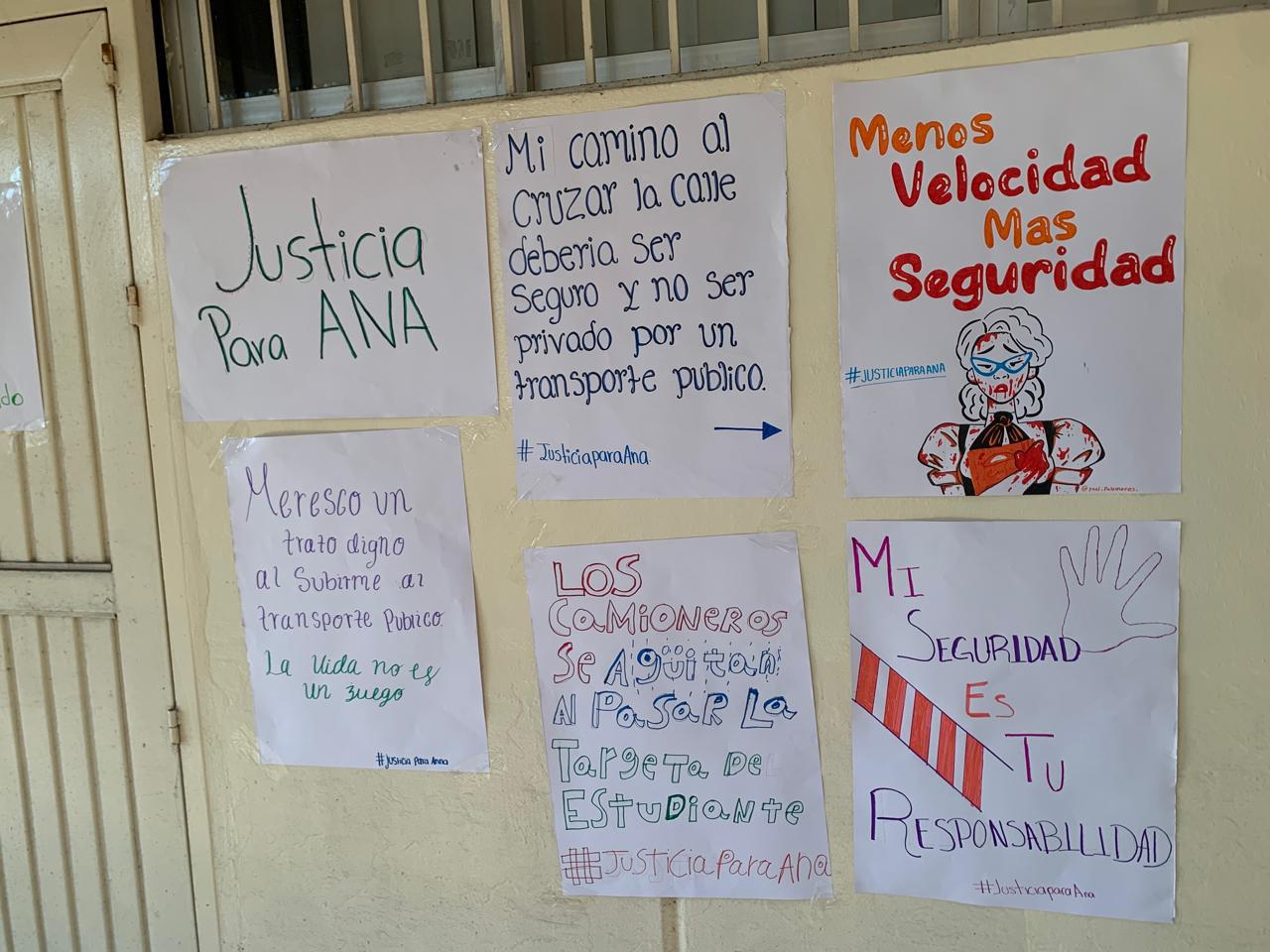$!Rinden homenaje a Ana Citlaly con un muro de la expresión en la Faciso de la UAS