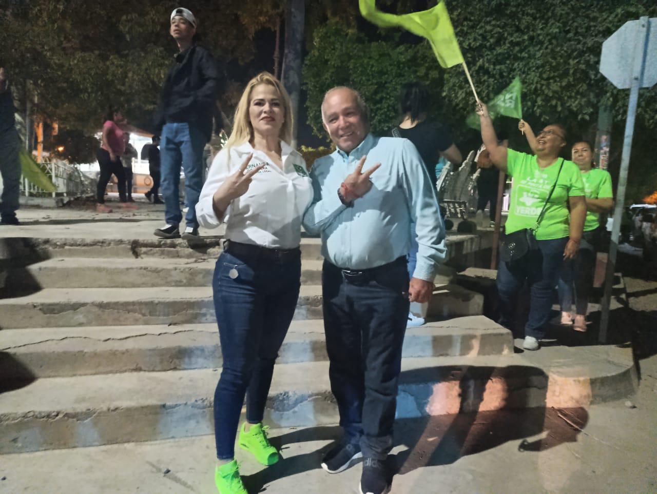$!Con caravanas inician campaña candidatos de Morena y PVEM en Escuinapa