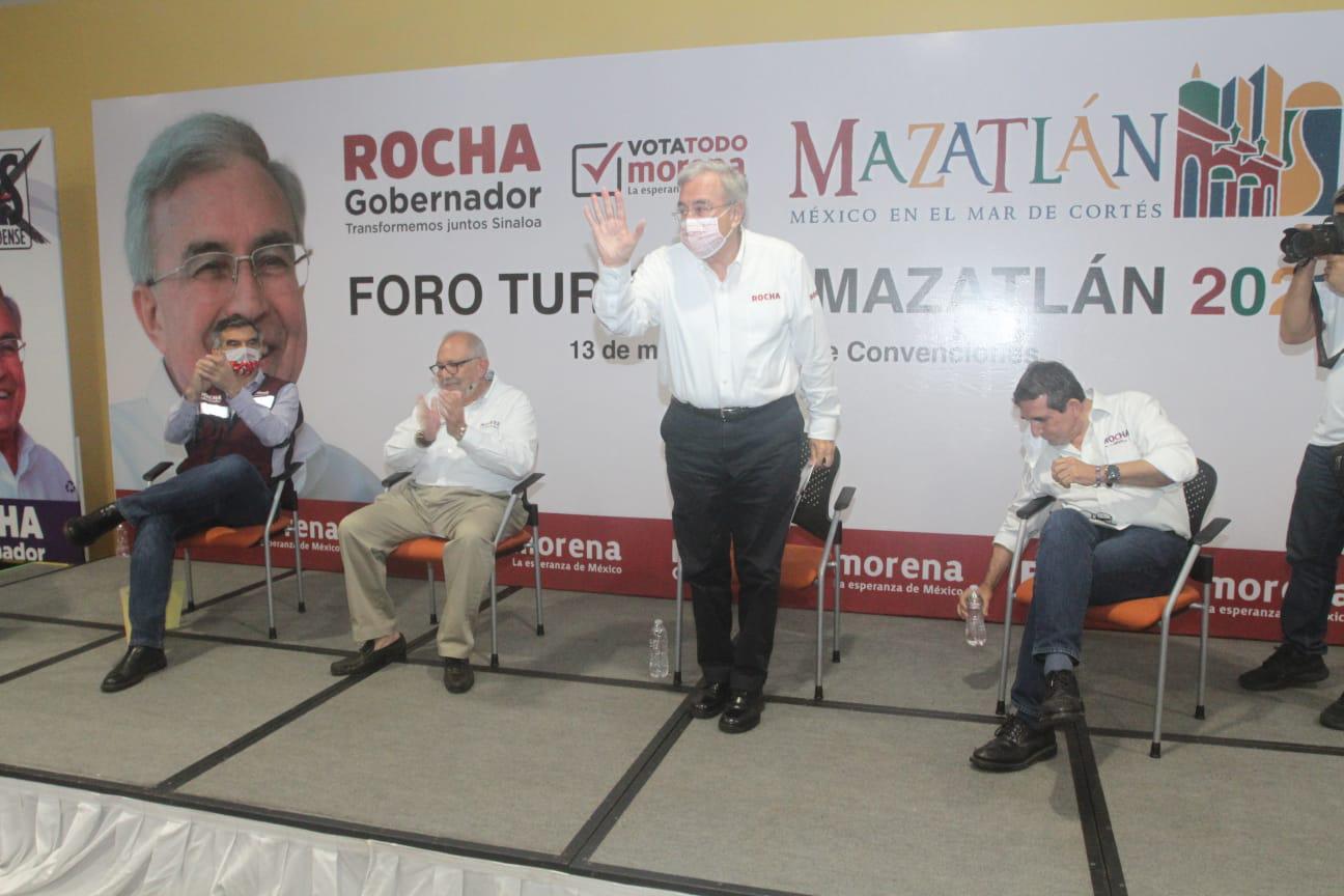 $!Rocha Moya asegura que hará de Mazatlán una potencia turística internacional
