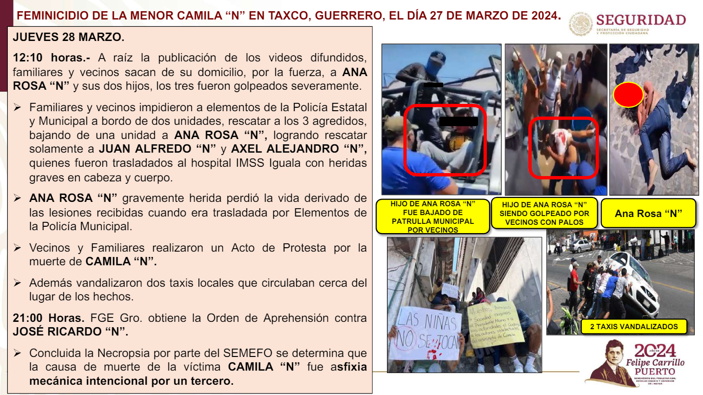 $!Admite López Obrador que Guardia Nacional no llegó a frenar linchamiento en Taxco
