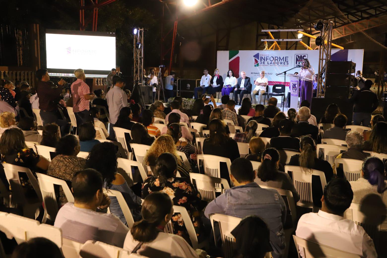 $!Regidores del PAS presentaron su Primer informe de Labores en la Colonia Juárez de Mazatlán