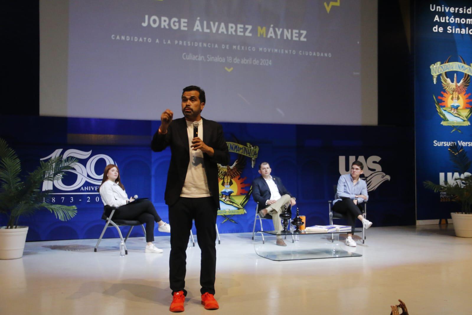 $!Álvarez Máynez ofrece respaldo a la UAS ante lo que califica como acoso por el Gobierno