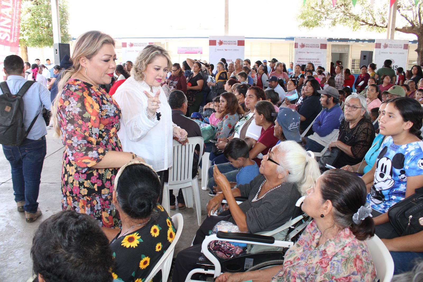 $!DIF Sinaloa realiza la Brigada del Bienestar en Rosario