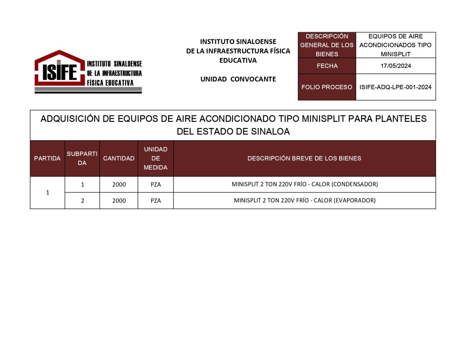 $!ISIFE publica licitación para la compra de 2 mil aires acondicionados para escuelas de Sinaloa