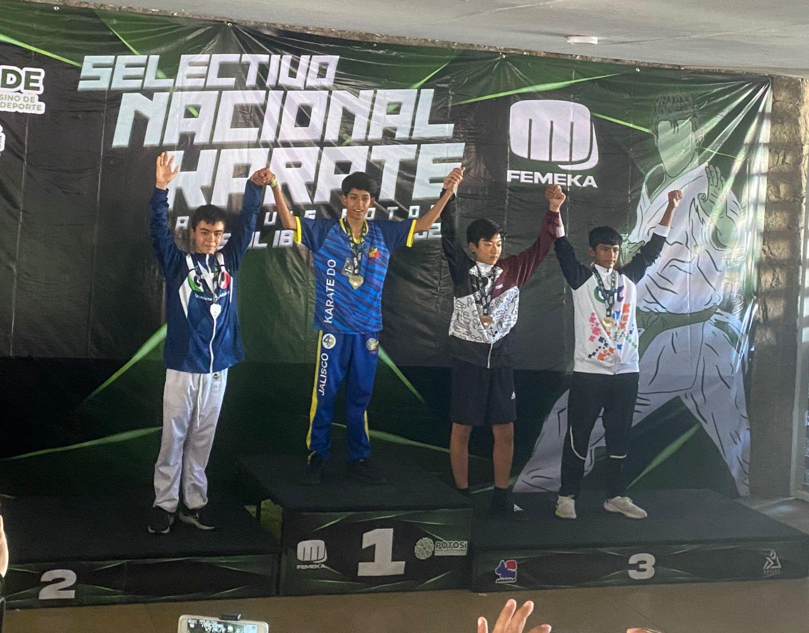 $!Triunfa selección de karate de Mazatlán en el Nacional de San Luis Potosí