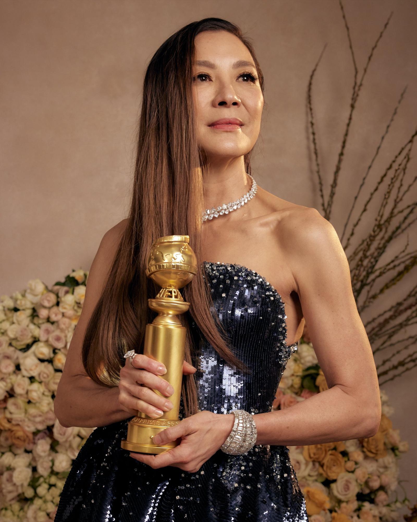 $!Michelle Yeoh se lleva el premio como mejor actriz Película Musical/Comedia, por Everywhere All at Once