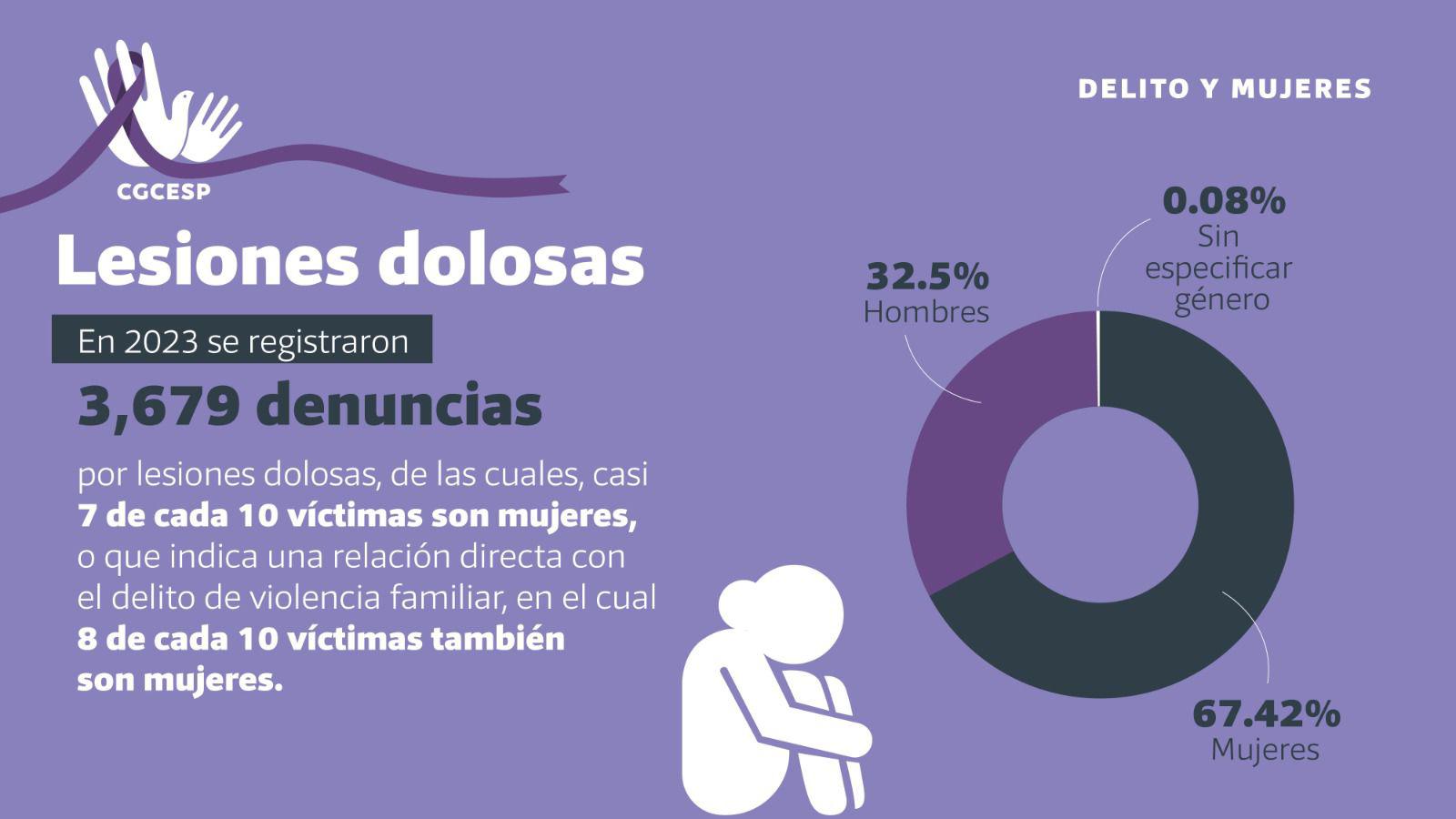 $!Violencia familiar, feminicidio, violación y lesiones, los delitos que más afectan a las mujeres en Sinaloa