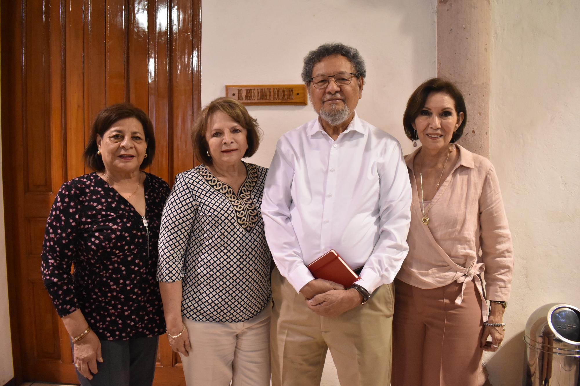 $!Blanca Castañeda, Cecilia Loeza, Élmer Mendoza y Rosario Valenzuela.