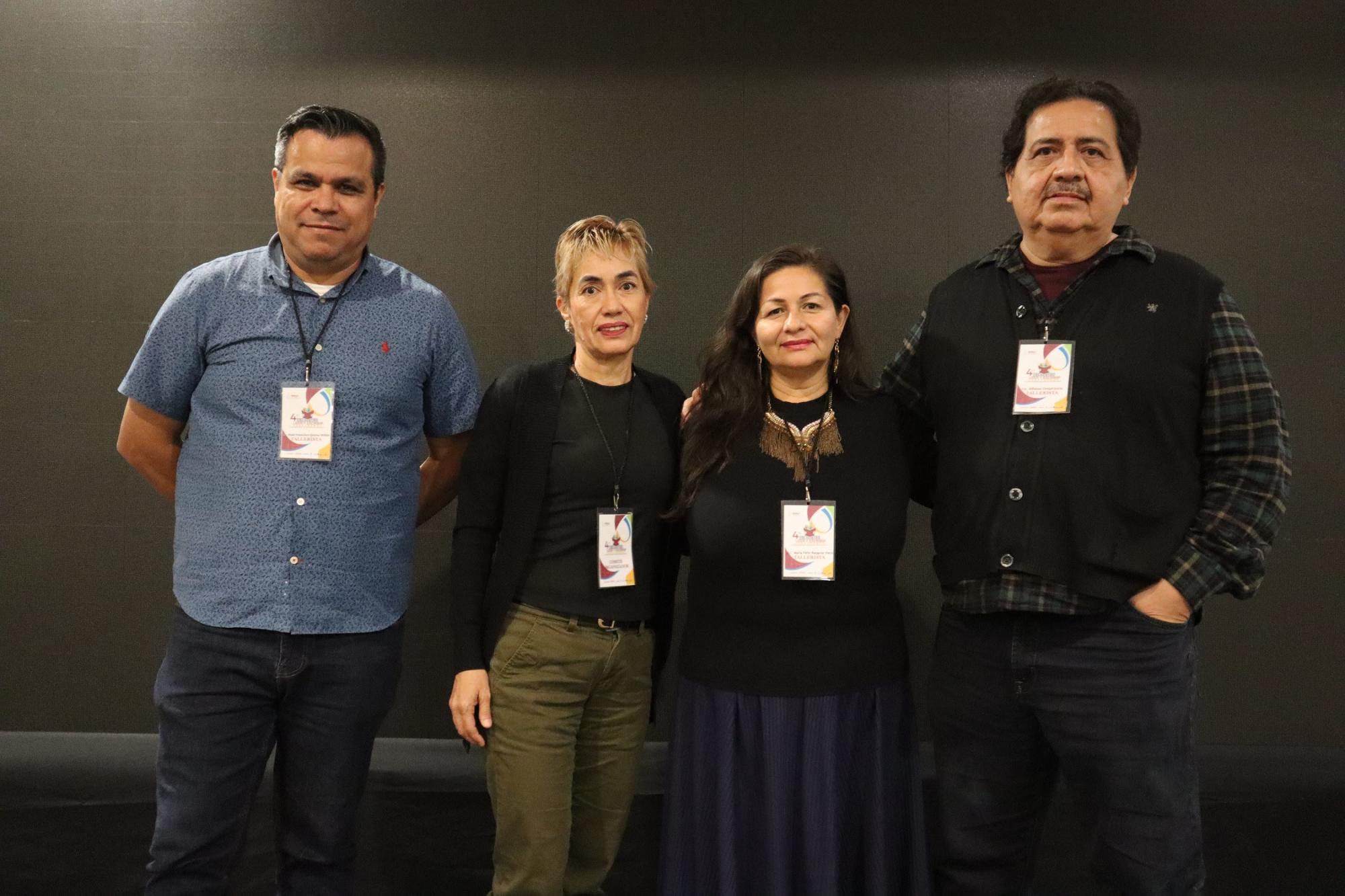 $!Raúl Quiroz, María Félix Raygoza, María Paredes y Alfoso Orejel.