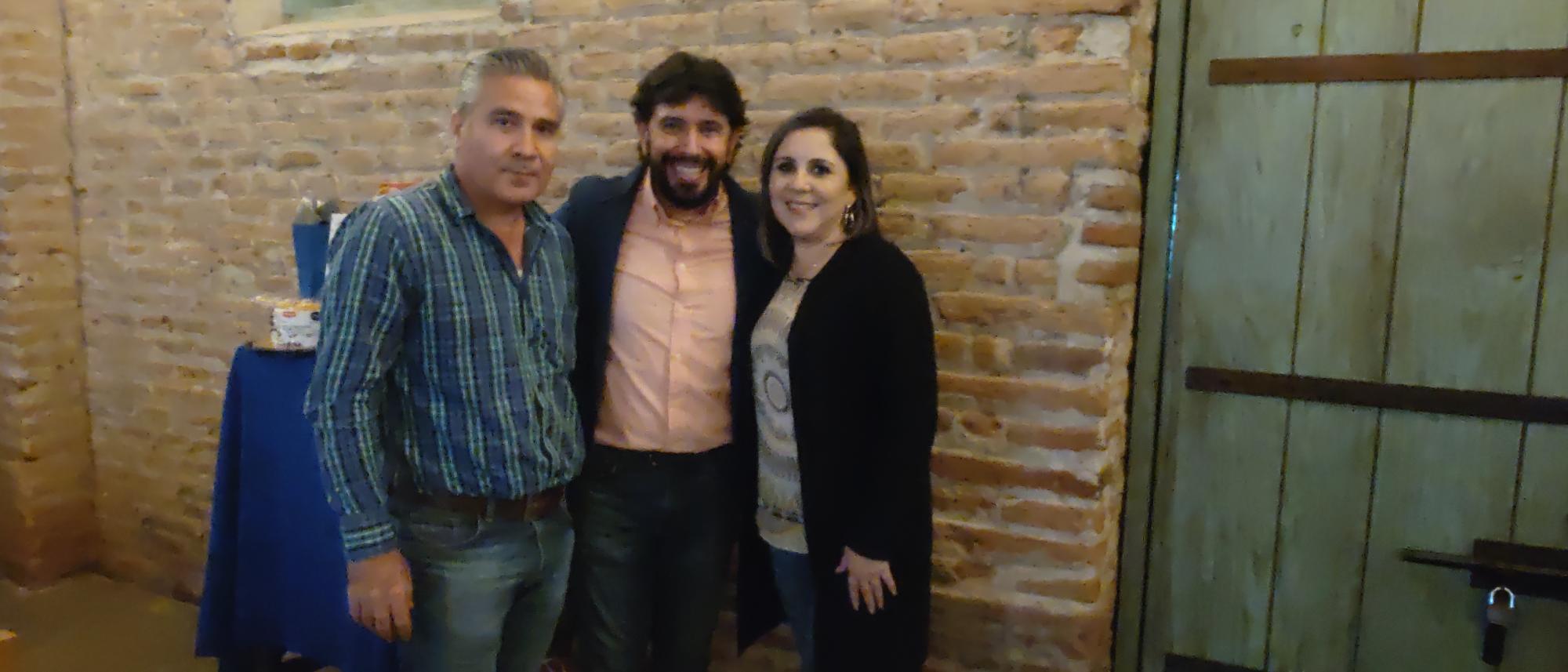 $!Iván Palazuelos con Jorge González y Lulis López.