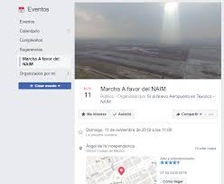 Usuarios de Facebook convocan a marcha por cancelación del NAIM