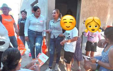 Ana Luisa Bautista continúa su campaña en los municipios de Concordia, Rosario y Escuinapa.
