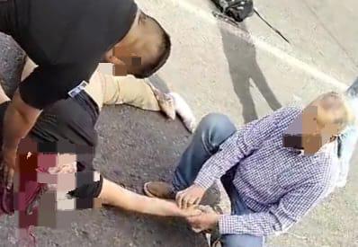 $!Trasladan grave a mujer arrollada por un auto en Mazatlán