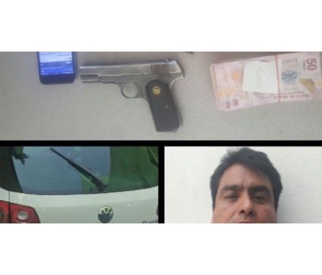 Detienen a chófer de Monreal en Ecatepec con un arma y dinero
