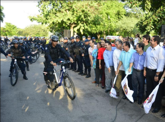Entregan a policías primeras 50 bicicletas eléctricas