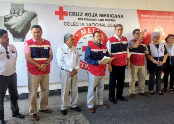 Cumple meta de colecta Cruz Roja Ahome