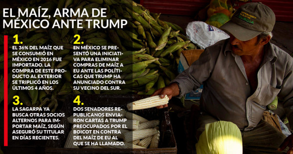 El maíz, arma de México ante Trump
