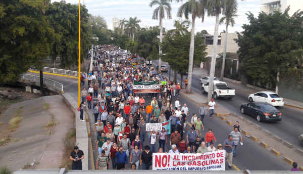 Convocan ciudadanos a dos marchas en Culiacán contra el 'gasolinazo'