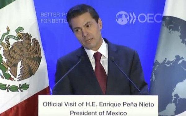 'México se ha volvido (sic) un referente para otras naciones': EPN en la OCDE