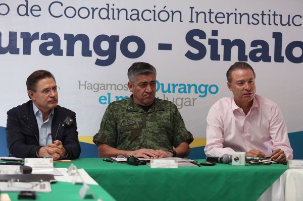 Prometen gobiernos de Sinaloa y Durango reforzar seguridad por desplazados