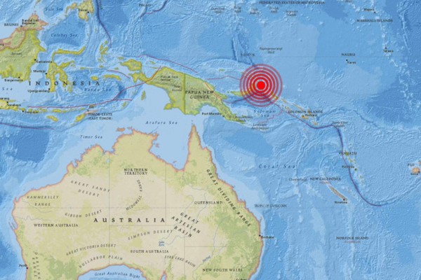 Sismo magnitud 7.5 sacude a Papúa Nueva Guinea