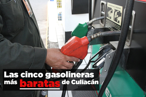 Conoce las cinco gasolineras más baratas de Culiacán