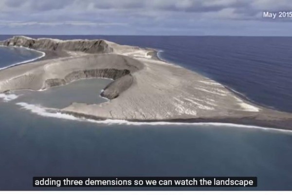 Satélites de la NASA registran desde 2015 el nacimiento de una inusual isla en el Pacífico