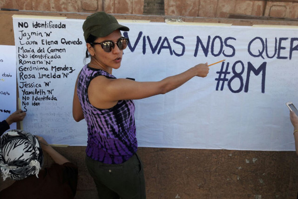 Protestan en Culiacán por violencia contra las mujeres