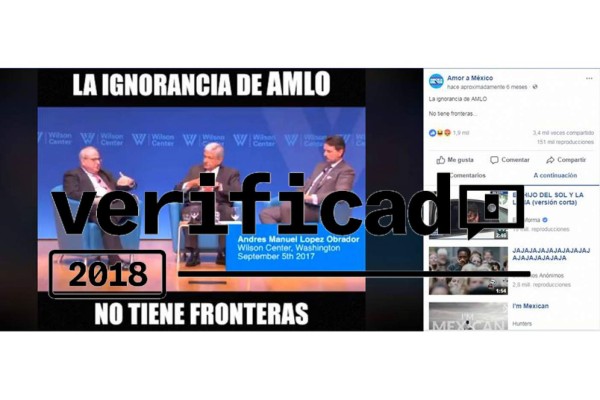 VERIFICADO 2018: El video 'la ignorancia de AMLO' que circula en redes sociales está manipulado