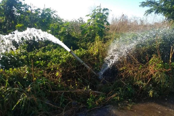 Se desperdician miles de litros de agua en La Cruz, Elota
