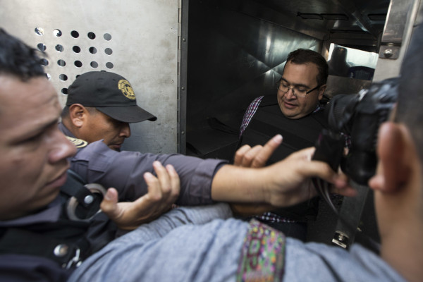 Javier Duarte de Ochoa está detenido en Guatemala en espera de ser enviado a México.