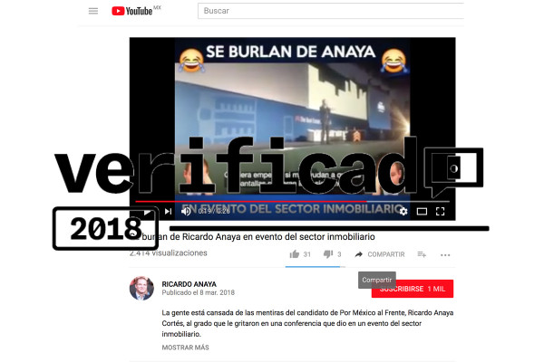 VERIFICADO 2018: Falso, el video de burlas para Anaya en evento inmobiliario