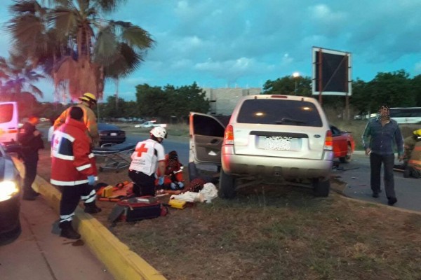 Dos heridos deja choque en el Tres Ríos, en Culiacán
