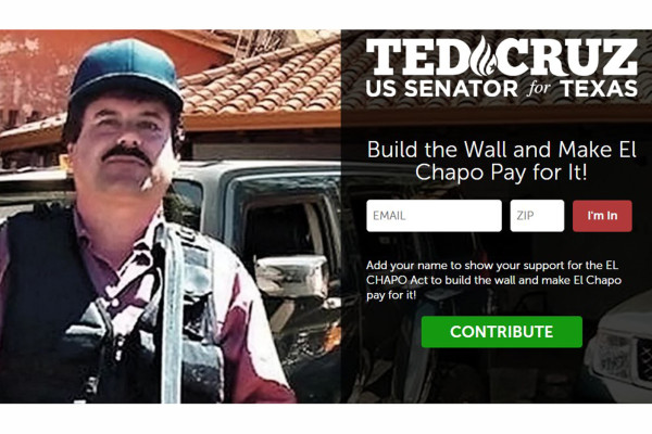 Propone Senador de EU que 'El Chapo' pague el muro