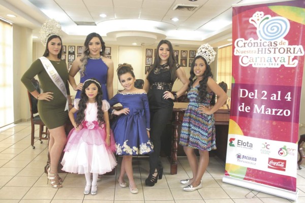 Presentan a las Reinas del Carnaval Elota 2018