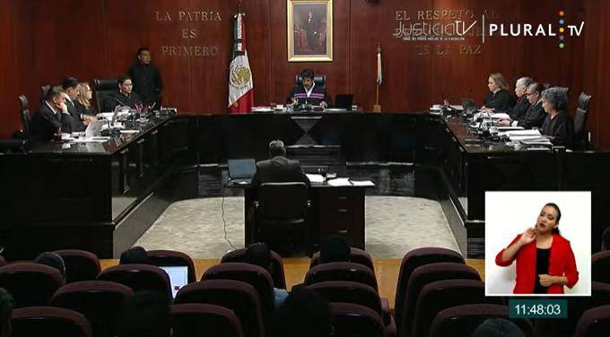 Sesión del pleno de la Suprema Corte de Justicia de la Nación donde discute los amparos de Ricardo Salinas Pliego. Sesión del pleno de la Suprema Corte de Justicia de la Nación donde discute los amparos de Ricardo Salinas Pliego.