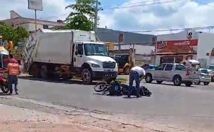 Policía Municipal resulta herido tras chocar contra un vehículo en Culiacán