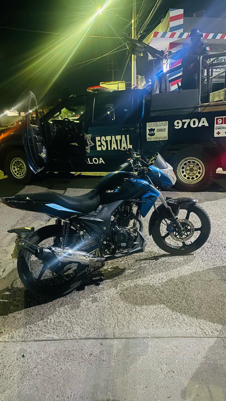 $!Recupera Grupo Élite dos motocicletas robadas en Culiacán