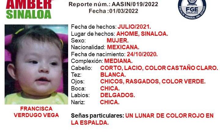 Emiten Alerta Amber por bebé que desapareció en plaza comercial de Los Mochis