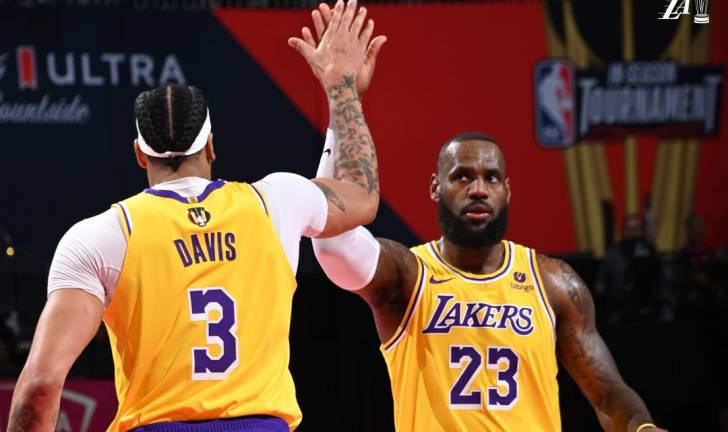 Anthony Davis y LeBron James guiaron a los Lakers a la coronación en el Torneo de Copa de la NBA.