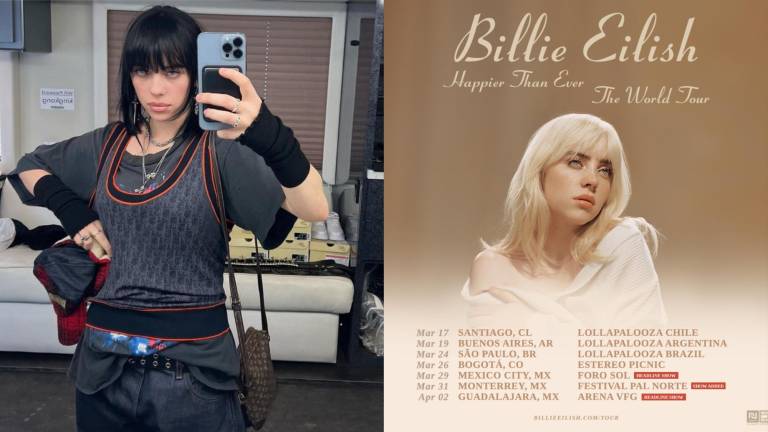 Billie Eilish anuncia su gira de conciertos con tres fechas en México