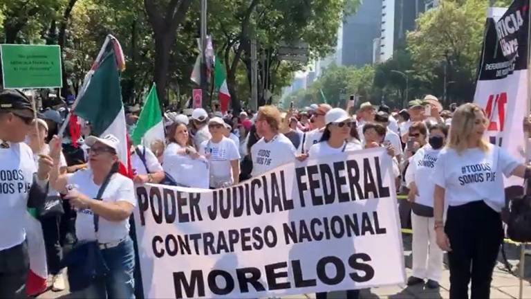 Trabajadores del Poder Judicial protestan contra reformas de AMLO; respaldan a ministra Norma Piña