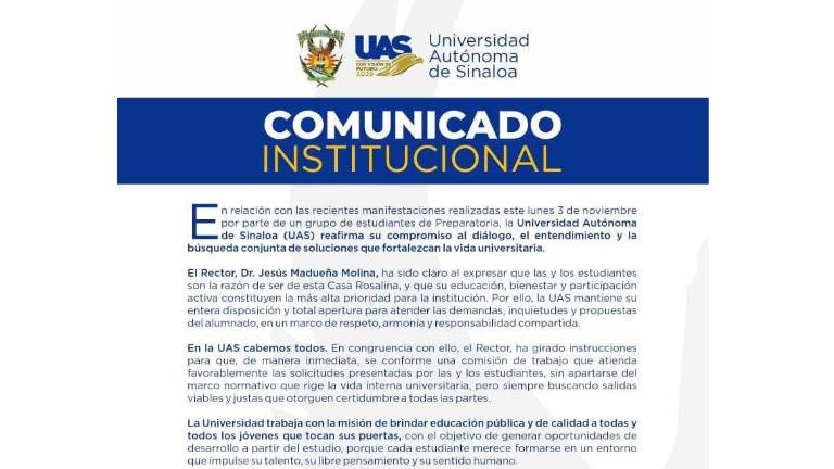 En el documento señala que Jesús Madueña Molina afirmó que los estudiantes son “la razón de ser” de la institución y que su bienestar y participación activa son prioridad para la administración universitaria. En el documento señala que Jesús Madueña Molina afirmó que los estudiantes son “la razón de ser” de la institución y que su bienestar y participación activa son prioridad para la administración universitaria.